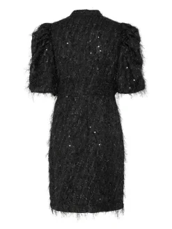 Y.A.S naisten mekko Yasilza Sequin Dress, musta