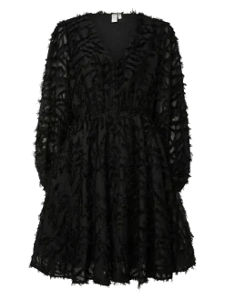 Y.A.S naisten mekko, YASPARIA LS DRESS S. Black