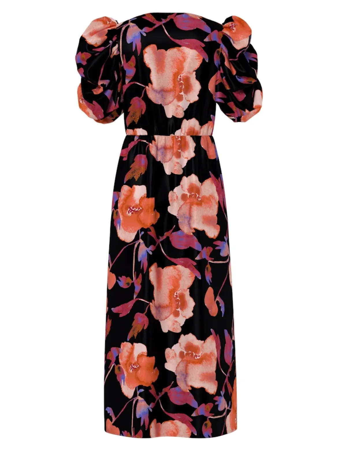 Y.A.S naisten mekko YASPella 2/4 Long Dress S., Black Pilana Aop