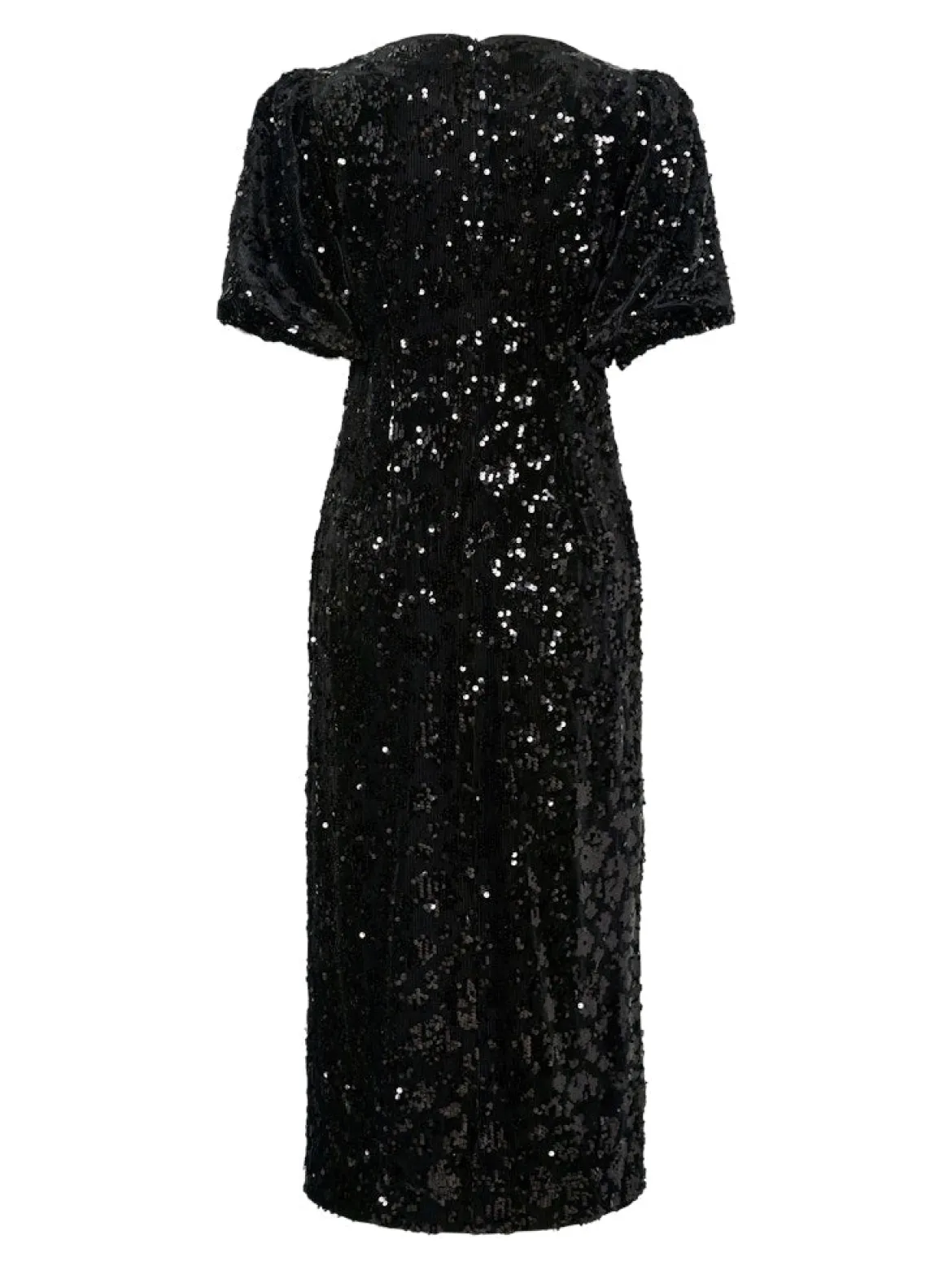 Y.A.S naisten mekko YASSOFIE 2/4 SEQUIN MIDI DRESS, musta