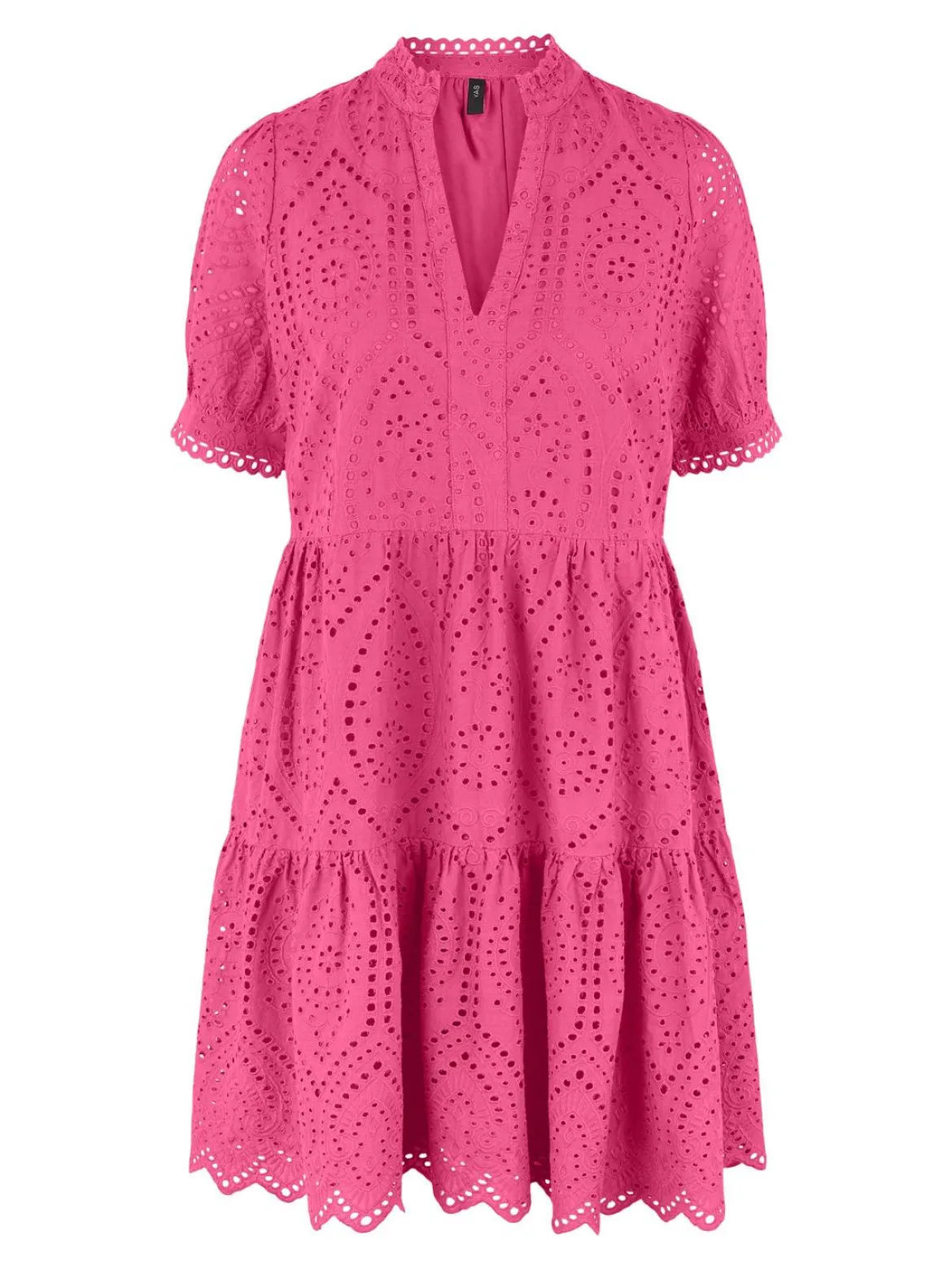 Y.A.S Naisten Minimekko YASHOLI SS DRESS Koralli