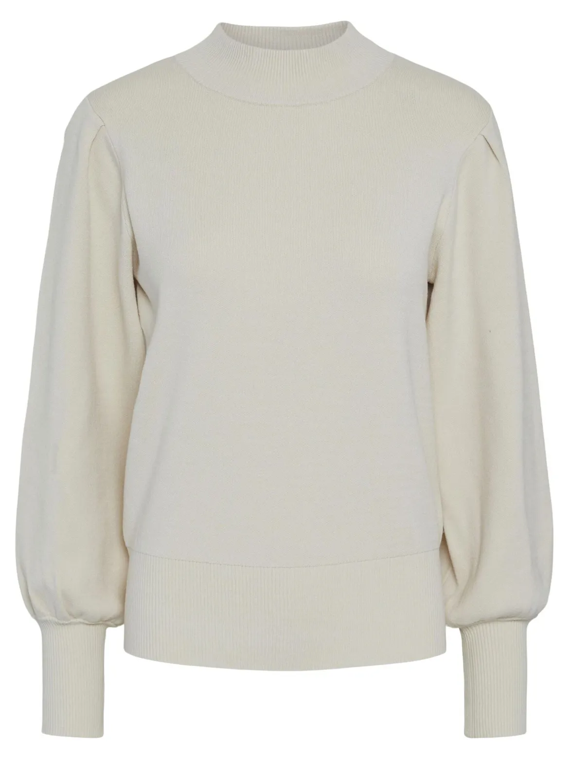 Y.A.S Naisten Neulepusero, YASFONNY LS KNIT PULLOVER S. NOOS Luonnonvalkoinen
