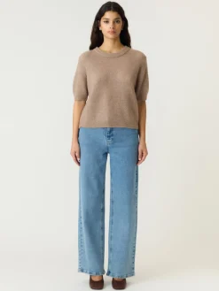 Y.A.S naisten neulepusero Yasjohi, Taupe Gray