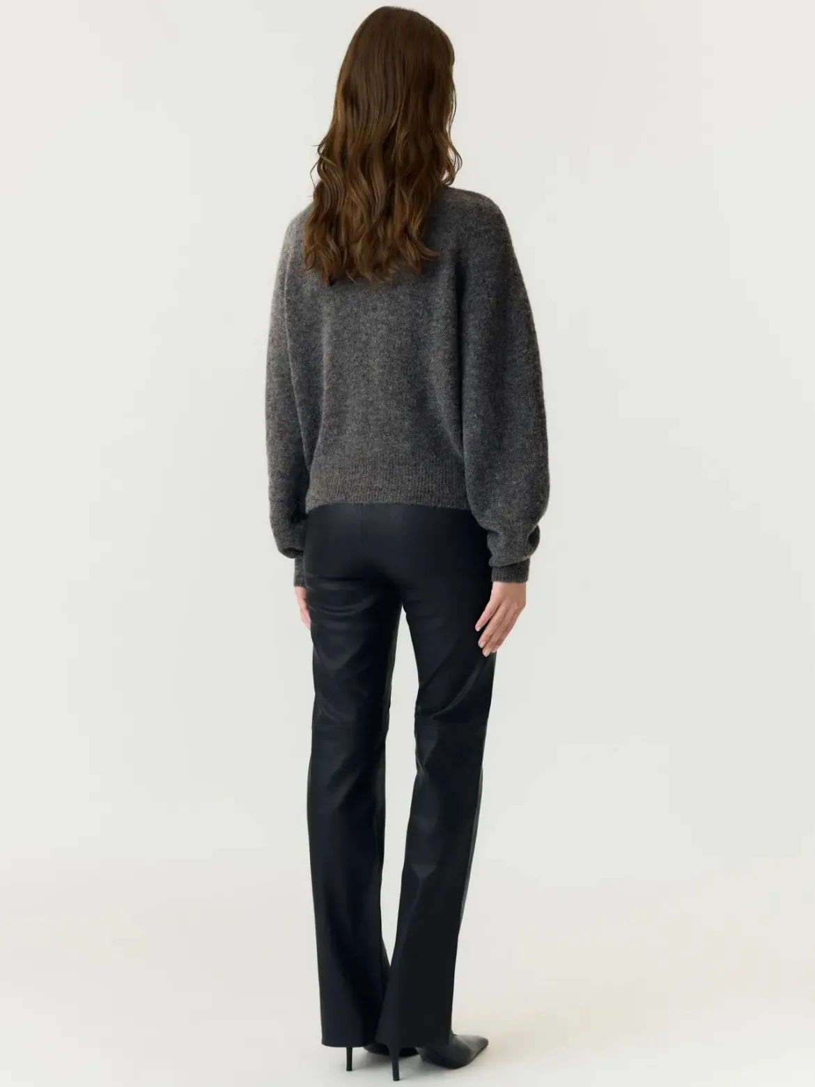 Y.A.S naisten neuletakki Yasjohi, Medium Grey Melange