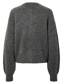 Y.A.S naisten neuletakki Yasjohi, Medium Grey Melange
