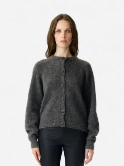 Y.A.S naisten neuletakki Yasjohi, Medium Grey Melange