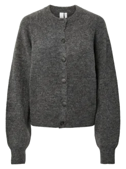 Y.A.S naisten neuletakki Yasjohi, Medium Grey Melange