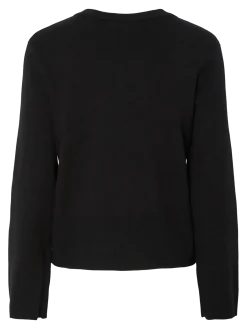 Y.A.S naisten neuletakki, YASPIMI LS KNIT CARDIGAN Black