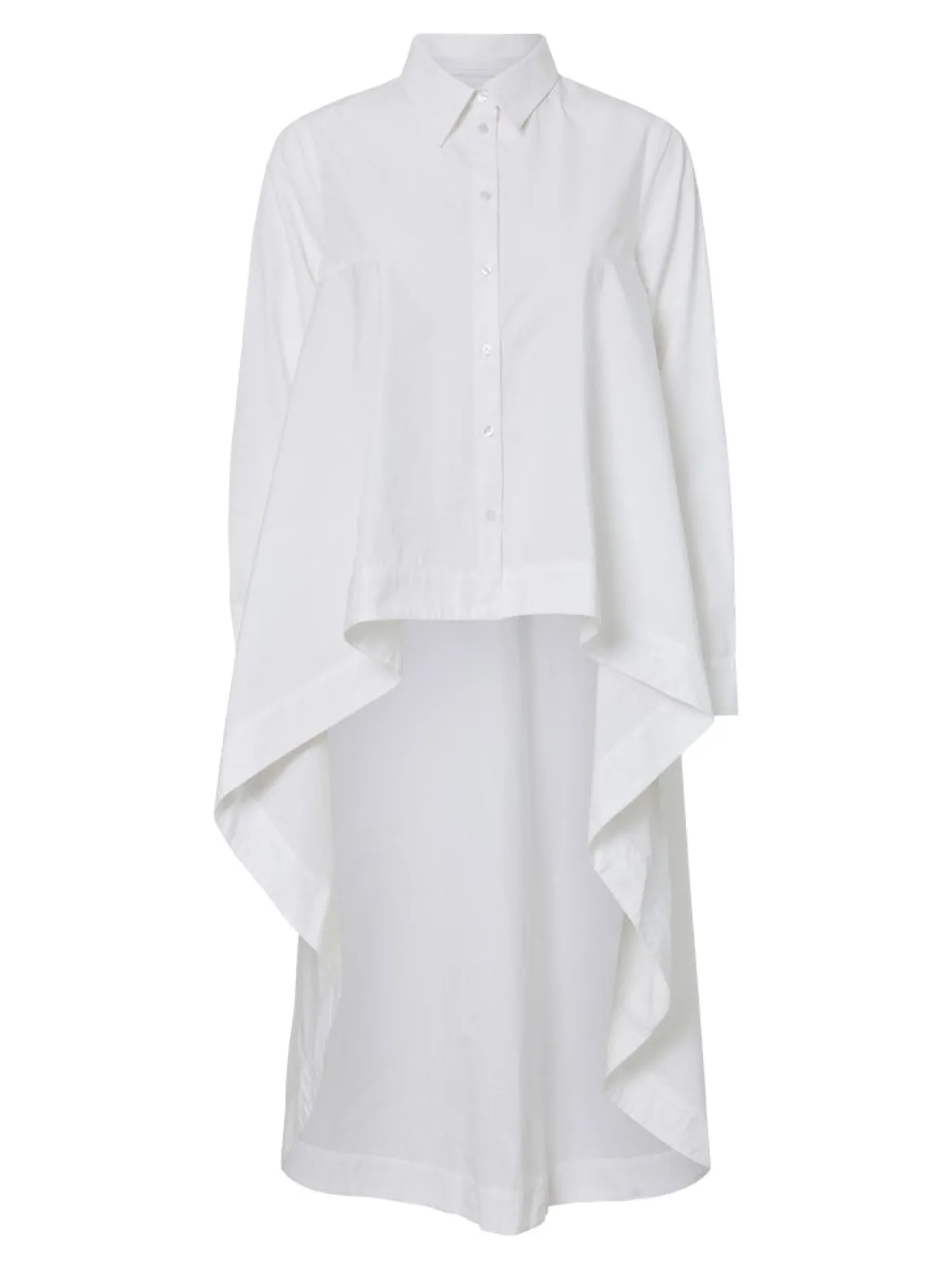 Y.A.S naisten paitapusero YASFlowly LS Long Shirt, Star White