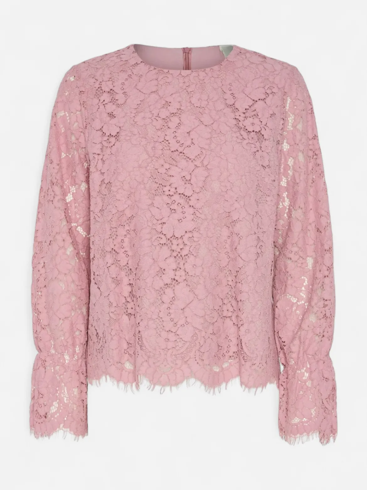 Y.A.S naisten paita, YASPERLA LS LACE TOP S Vaaleanpunainen