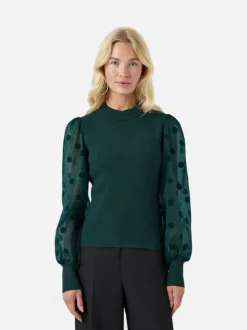 Y.A.S naisten pusero K-YASDOTME LS KNIT PULLOVER S. NOOS, Ponderosa Pine