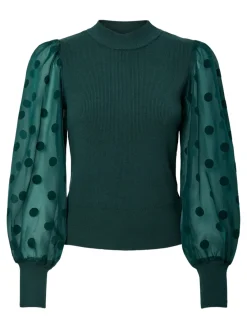 Y.A.S naisten pusero, YASDOTME LS KNIT PULLOVER Ponderosa Pine