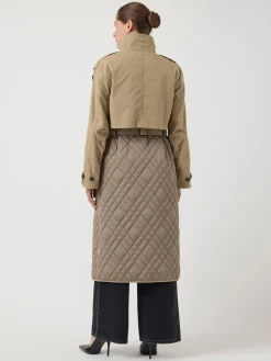 Y.A.S naisten takki, YASPRIXO LS COAT Sepia Tint