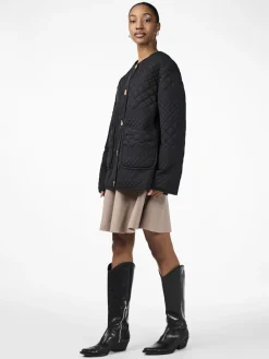 Y.A.S naisten tikkitakki YASLAURIE LS Padded Jacket S., musta