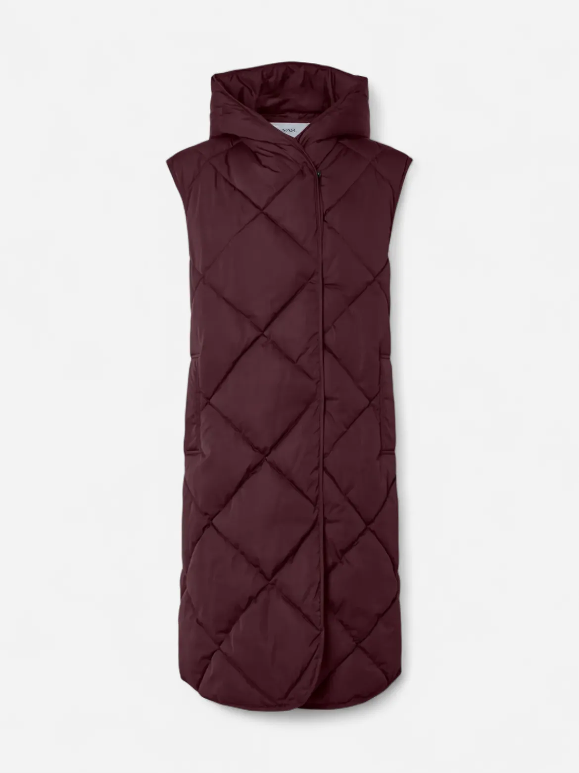 Y.A.S naisten toppaliivi, YASSELURA PADDED VEST Viininpunainen