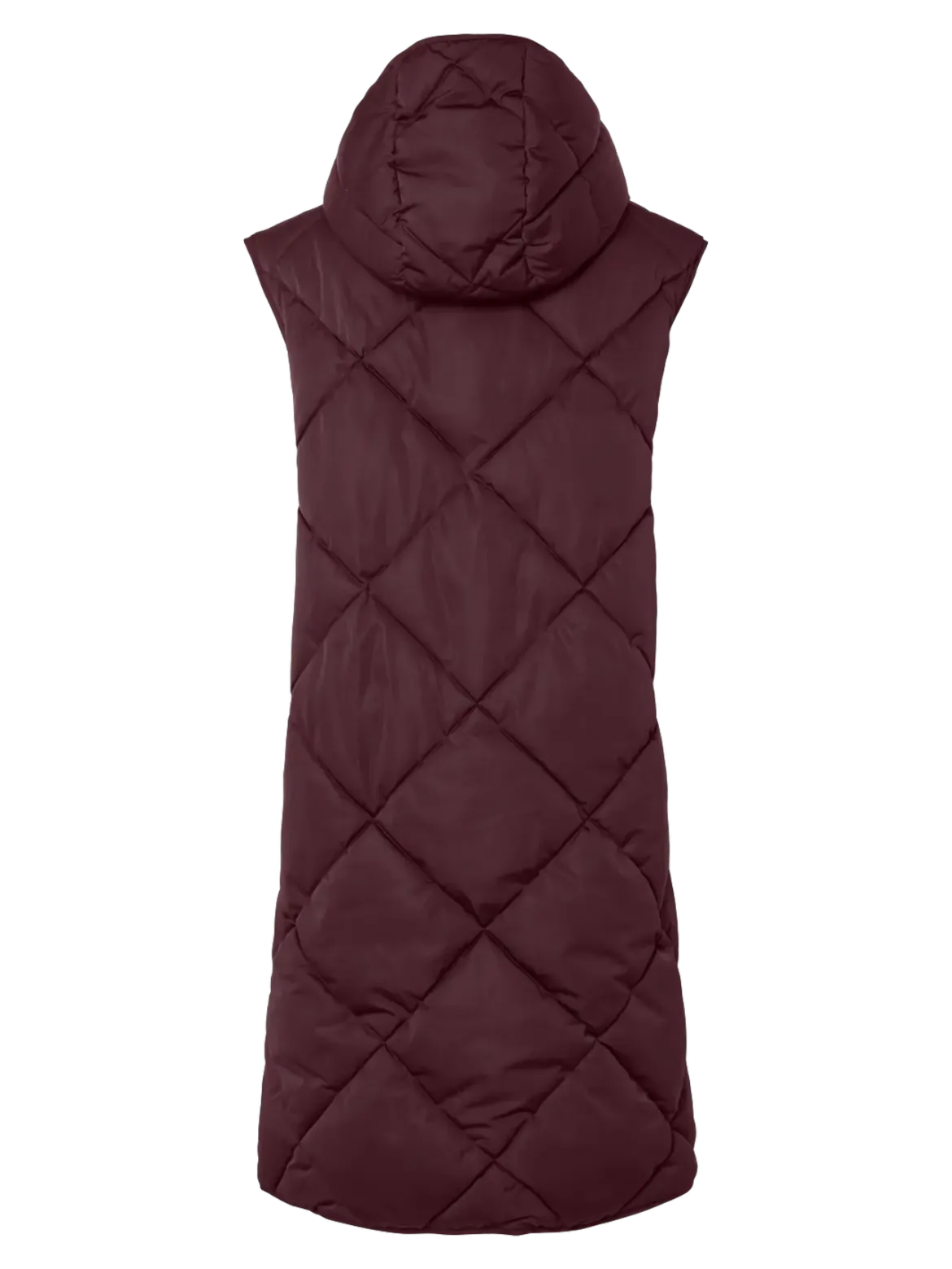 Y.A.S naisten toppaliivi, YASSELURA PADDED VEST Viininpunainen