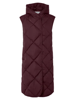 Y.A.S naisten toppaliivi, YASSELURA PADDED VEST Viininpunainen