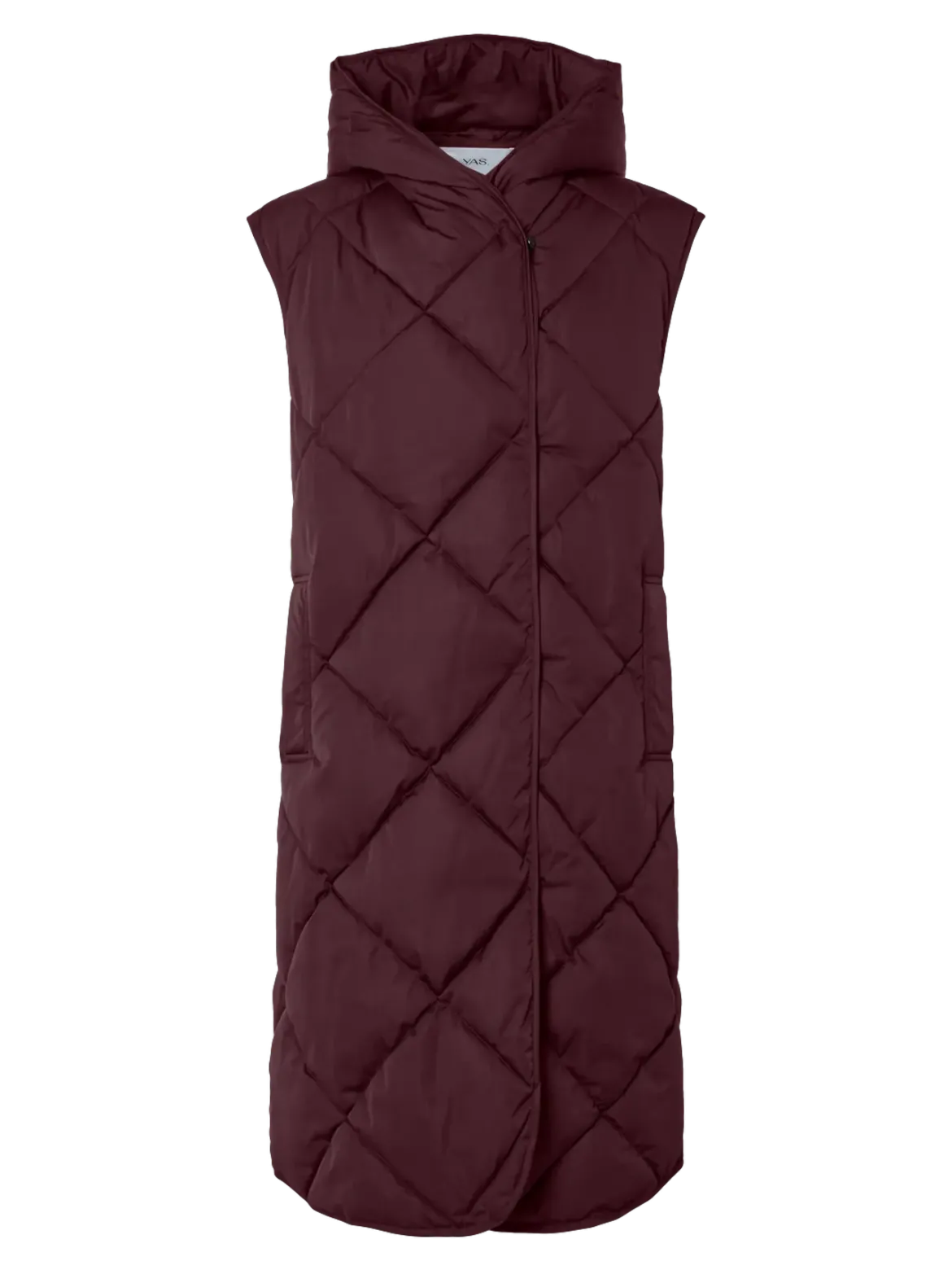 Y.A.S naisten toppaliivi, YASSELURA PADDED VEST Viininpunainen